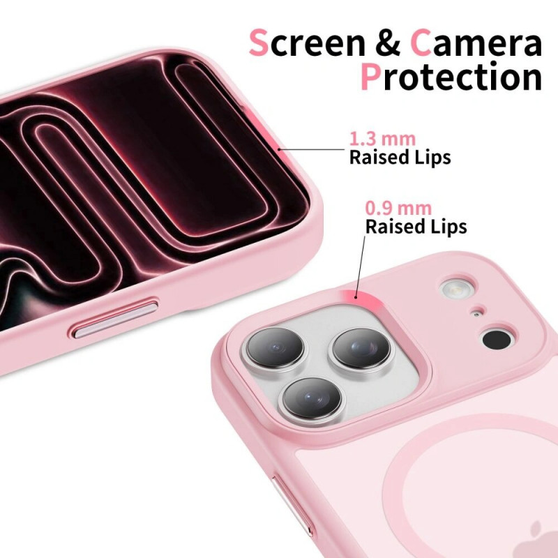 Tech-Protect MagMat MagSafe case for Apple iPhone 17 Pro, matte pink
