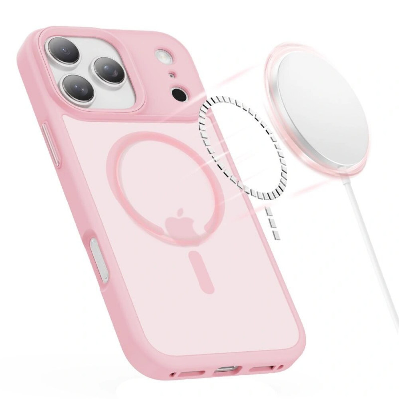 Tech-Protect MagMat MagSafe case for Apple iPhone 17 Pro Max, matte pink