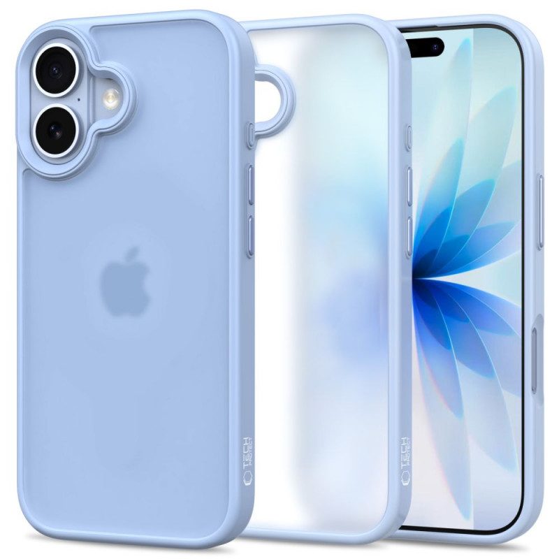 Tech-Protect MagMat THP4944 case for Apple iPhone 17, matte mist blue