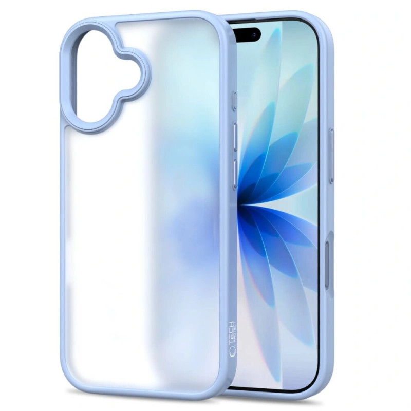 Tech-Protect MagMat THP4944 case for Apple iPhone 17, matte mist blue