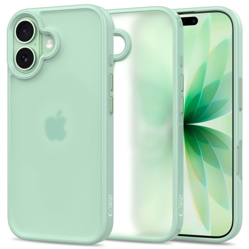 Tech-Protect MagMat case for Apple iPhone 17, matte sage