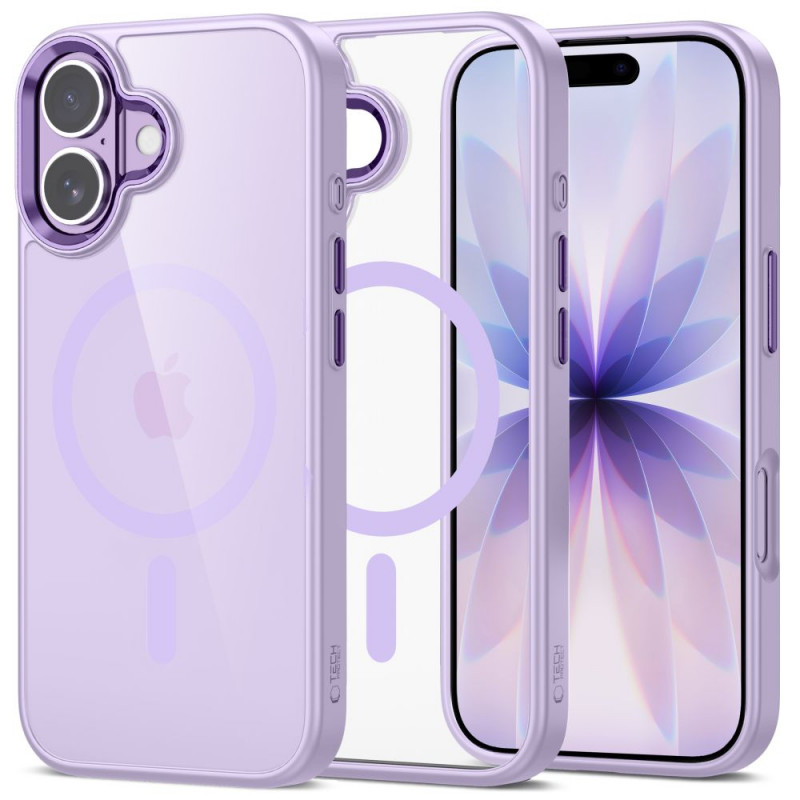Tech-Protect MagMat MagSafe case for Apple iPhone 17, lavender/clear