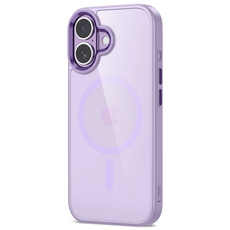 Tech-Protect MagMat MagSafe case for Apple iPhone 17, lavender/clear