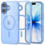 Tech-Protect MagMat MagSafe case for Apple iPhone 17, mist blue/clear