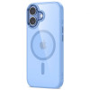 Tech-Protect MagMat MagSafe case for Apple iPhone 17, mist blue/clear