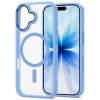 Tech-Protect MagMat MagSafe case for Apple iPhone 17, mist blue/clear