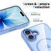 Tech-Protect MagMat MagSafe case for Apple iPhone 17, mist blue/clear