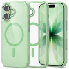 Tech-Protect MagMat MagSafe case for Apple iPhone 17, sage/clear