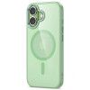 Tech-Protect MagMat MagSafe case for Apple iPhone 17, sage/clear