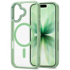 Tech-Protect MagMat MagSafe case for Apple iPhone 17, sage/clear