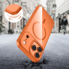 Tech-Protect MagMat MagSafe case for Apple iPhone 17 Pro, cosmic orange/clear, THP4752