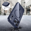 Tech-Protect MagMat MagSafe case for Apple iPhone 17 Pro, deep blue/clear