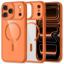 Tech-Protect MagMat MagSafe case for Apple iPhone 17 Pro Max, cosmic orange/clear