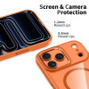 Tech-Protect MagMat MagSafe case for Apple iPhone 17 Pro Max, cosmic orange/clear