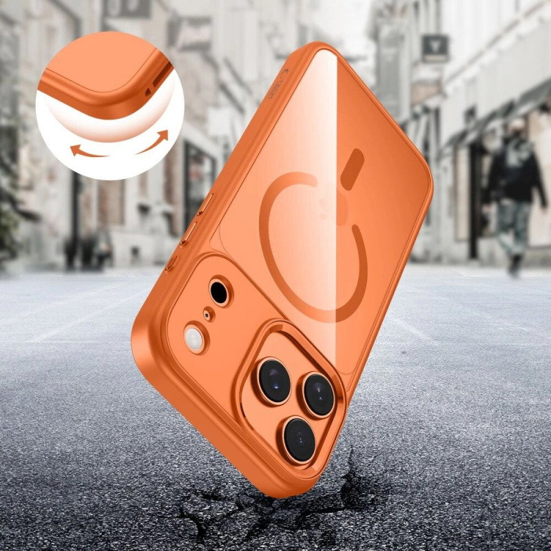 Tech-Protect MagMat MagSafe case for Apple iPhone 17 Pro Max, cosmic orange/clear