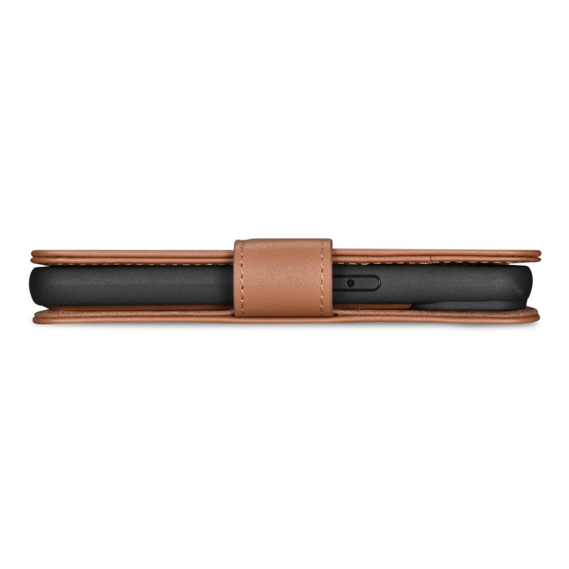 iCarer Wallet Case 2in1 leather flip case for iPhone 14 Plus, Anti-RFID, brown (WMI14220727-BN)