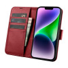 iCarer Wallet Case 2in1 leather flip case for iPhone 14 Plus, Anti-RFID, red (WMI14220727-RD)