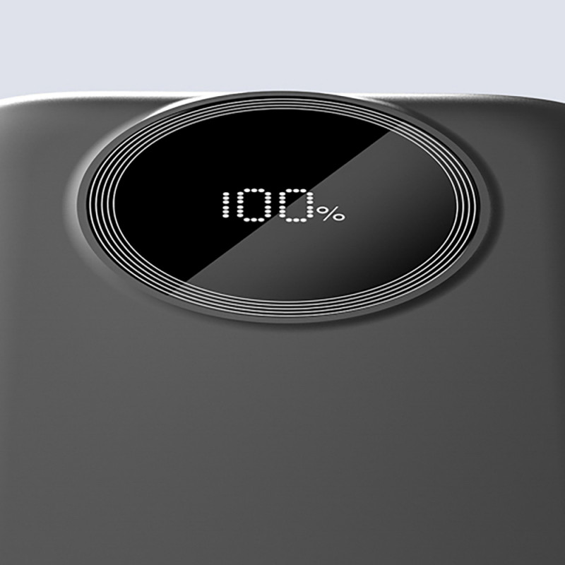 Dudao K13 10000 mAh power bank with built-in cable, black