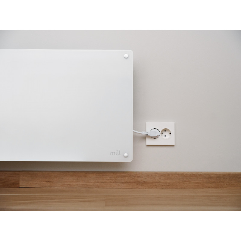 Mill Glass Smart WiFi Panel Heater Gen. 4 GL1300WIFI4, 1300 W, white