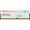 Kingston FURY Beast 16 GB DDR5-5600 CL40 DIMM memory module, RGB, white, KF556C40BWA-16