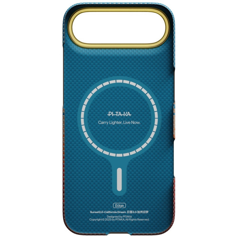 PITAKA Edge Case California Dream 01 case for Apple iPhone Air, sunset