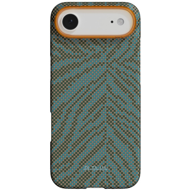 PITAKA Edge Case Breath of Veins case for Apple iPhone Air, dive green