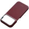 PITAKA Edge Case Argyle MagSafe case for Apple iPhone 18 Pro / 17 Pro, burgundy