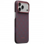 PITAKA Edge Case Argyle MagSafe case for Apple iPhone 18 Pro Max / 17 Pro Max, blue-red