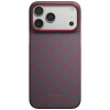 PITAKA Edge Case Argyle MagSafe case for Apple iPhone 18 Pro Max / 17 Pro Max, blue-red