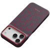 PITAKA Edge Case Argyle MagSafe case for Apple iPhone 18 Pro Max / 17 Pro Max, blue-red