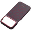 PITAKA Edge Case Argyle MagSafe case for Apple iPhone 18 Pro Max / 17 Pro Max, blue-red