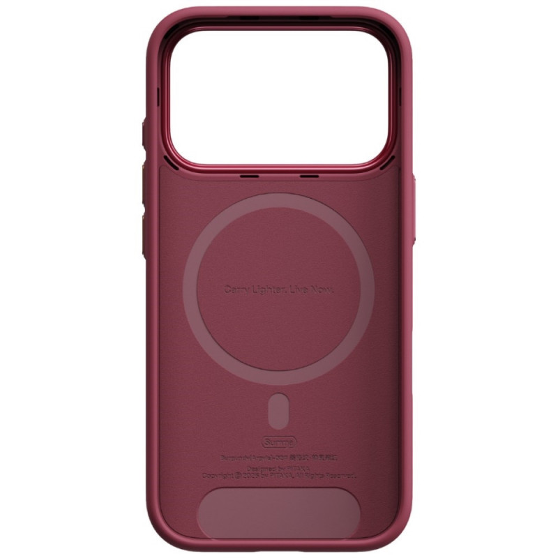 PITAKA Summa Case for Apple iPhone 18 Pro / 17 Pro, burgundy