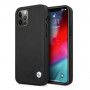 BMW BMHCP12MRCDPK Apple iPhone 12 / 12 Pro hardcase Leather Deboss, Black