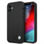 BMW BMHCP12SRCDPK Apple iPhone 12 mini hardcase Leather Deboss, Black