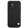 BMW BMHCP12SRCDPK Apple iPhone 12 mini hardcase Leather Deboss, Black