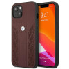 BMW BMHCP13MRSPPR Apple iPhone 13 hardcase Leather Curve Perforate, Red