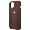 BMW BMHCP13MRSPPR Apple iPhone 13 hardcase Leather Curve Perforate, Red