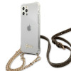 Guess GUHCP12MKC4GSGO Apple iPhone 12 / 12 Pro hardcase 4G Gold Chain, Transparent