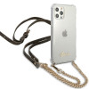 Guess GUHCP12MKC4GSGO Apple iPhone 12 / 12 Pro hardcase 4G Gold Chain, Transparent