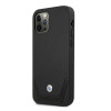 BMW BMHCP12MRSWPK Apple iPhone 12 / 12 Pro hardcase Leather Perforate, Black