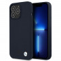 BMW BMHCP13XSILNA Apple iPhone 13 Pro Max hardcase Silicone Signature, Navy