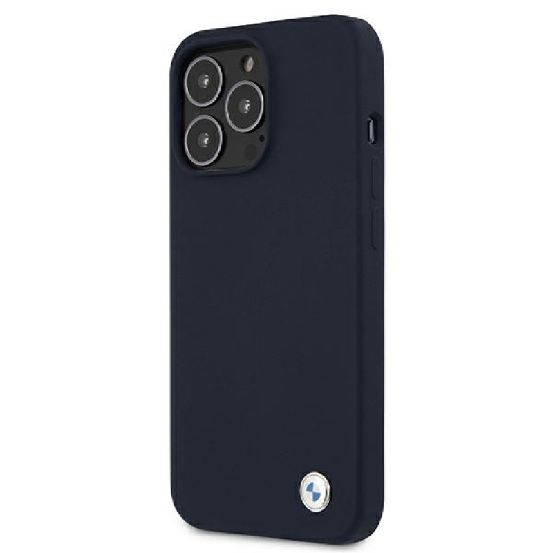 BMW BMHCP13XSILNA Apple iPhone 13 Pro Max hardcase Silicone Signature, Navy