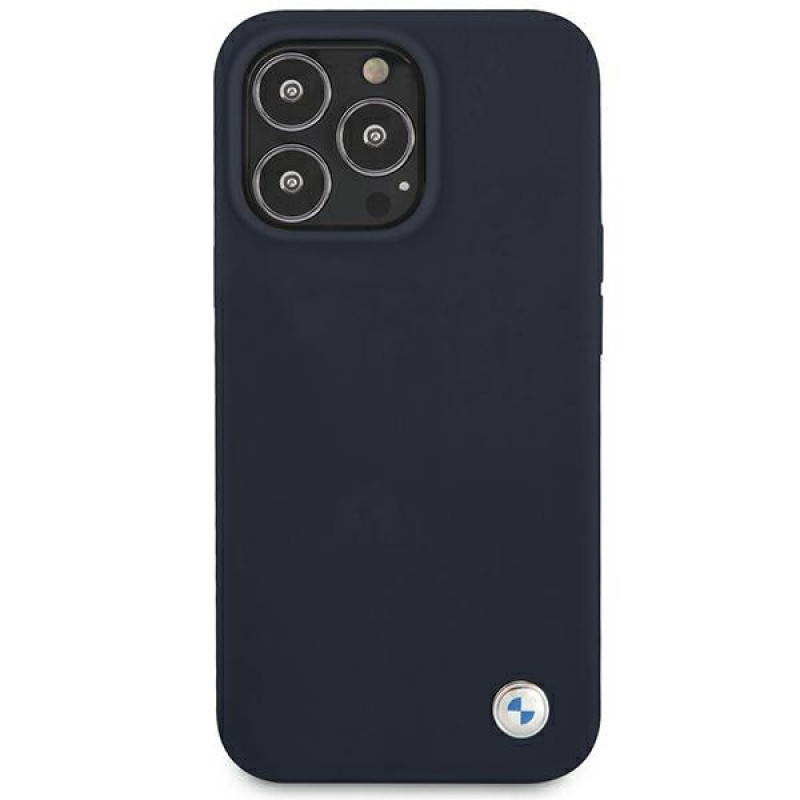 BMW BMHCP13XSILNA Apple iPhone 13 Pro Max hardcase Silicone Signature, Navy