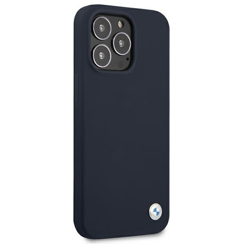 BMW BMHCP13XSILNA Apple iPhone 13 Pro Max hardcase Silicone Signature, Navy