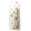 Guess GUHCP13SLGPEGO Apple iPhone 13 mini hardcase Peony Liquid Glitter, Gold
