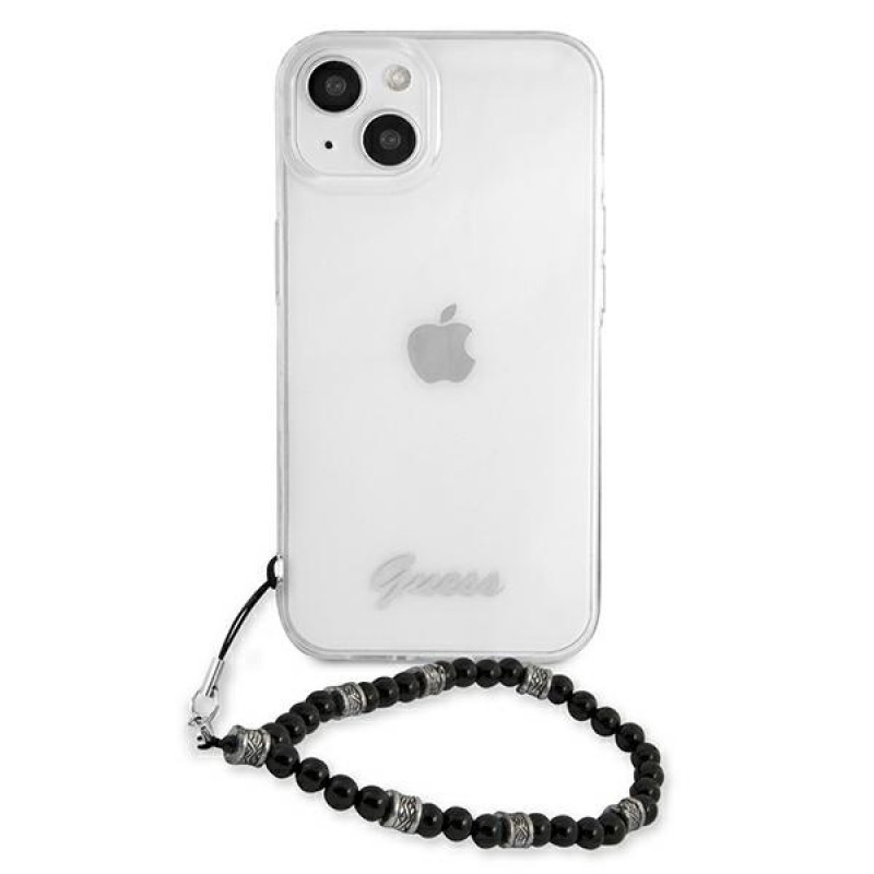 Guess GUHCP13SKPSBK Apple iPhone 13 mini hardcase Black Pearl, Transparent
