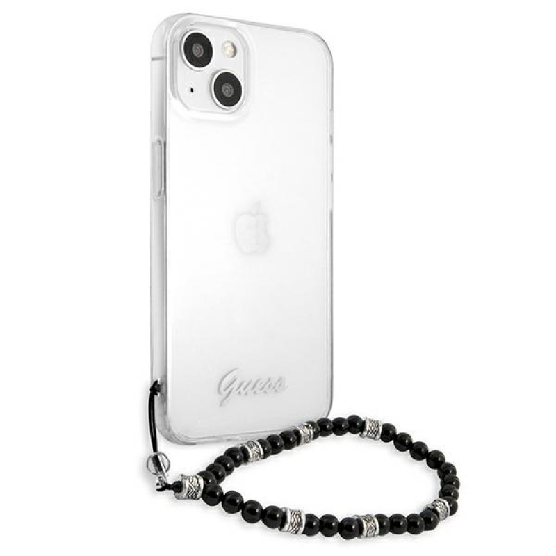 Guess GUHCP13SKPSBK Apple iPhone 13 mini hardcase Black Pearl, Transparent