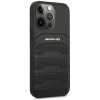 Mercedes-AMG AMHCP14LGSEBK Apple iPhone 14 Pro hardcase, Leather Debossed Lines, black