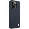 BMW BMHMP14XSILNA Apple iPhone 14 Pro Max case, Silicone Metal Logo MagSafe, navy