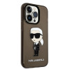 Karl Lagerfeld KLHCP14XHNIKTCK Apple iPhone 14 Pro Max hardcase, Ikonik Karl, black
